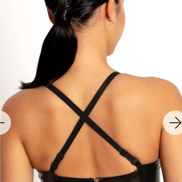 Batwing PVC Bustier Crop - Picture 3 of 5